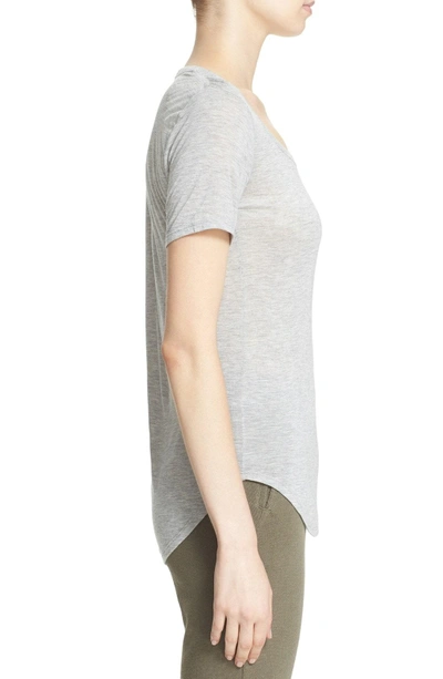 Shop Atm Anthony Thomas Melillo 'sweetheart' Modal Tee In Heather Grey