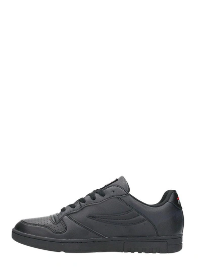Shop Fila Fx100 Black Leather Sneakers
