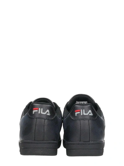 Shop Fila Fx100 Black Leather Sneakers