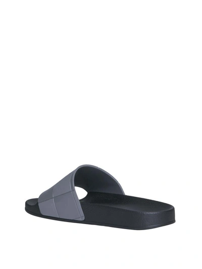 Shop Raf Simons Adidas Adilette Pool Slides In Grigio