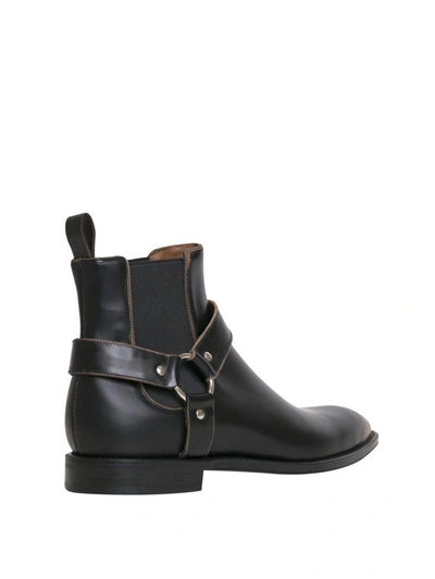 Shop Givenchy Rider Leather Chelsea Boots In Nero