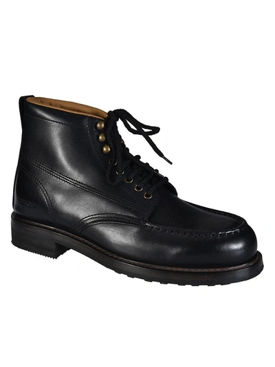 Shop Tom Ford Classic Lace-up Boots In Black