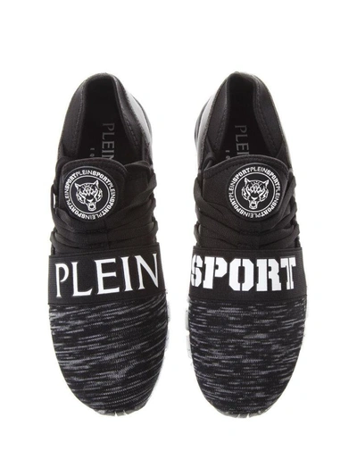 Shop Philipp Plein Tropedo 78 Neoprene & Faux Leather Runner In Black