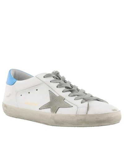 Shop Golden Goose Superstar Sneakers In White-blue-ice Star