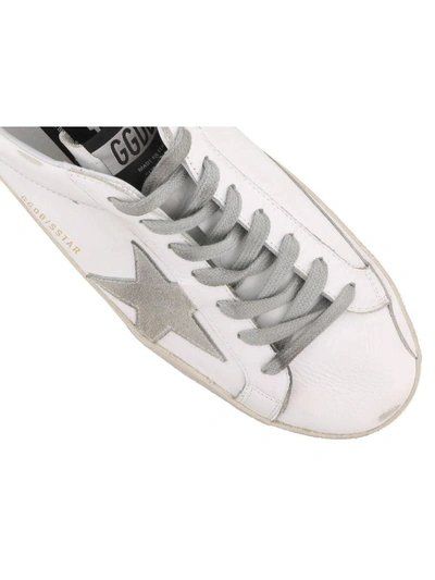 Shop Golden Goose Superstar Sneakers In White-blue-ice Star