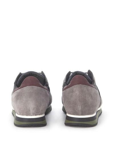 Shop Philippe Model Sneaker  Tropez In Grey Suede And Leather In Grigio