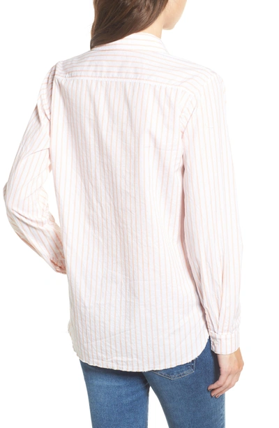 Shop Stateside Stripe Oxford Shirt In Sorbet