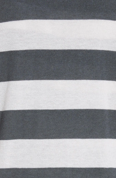 Shop Max Mara Etiopia Stripe Silk & Cashmere Cardigan In Light Grey