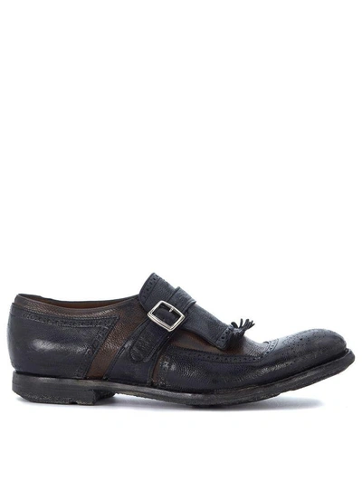 Shop Church's Shanghai Black And Brown Leather Loafers