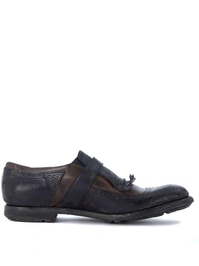 Shop Church's Shanghai Black And Brown Leather Loafers
