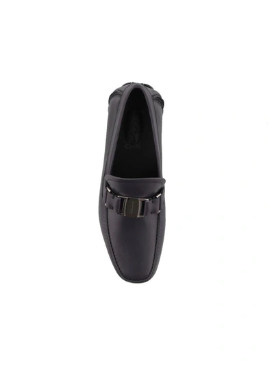 Shop Ferragamo Loafer In Ebony