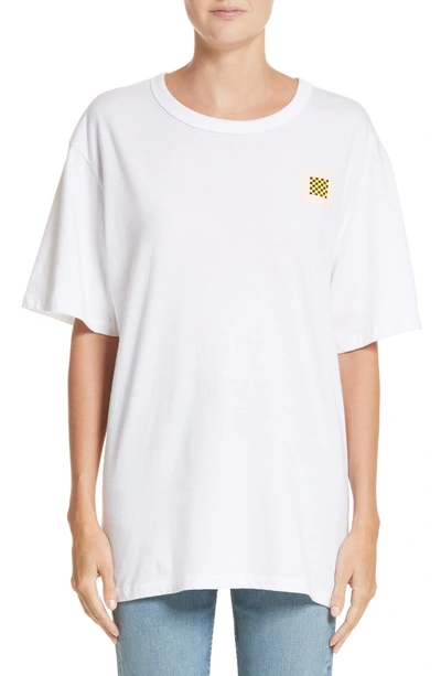 Shop Proenza Schouler Pswl Graphic Jersey Tee In White