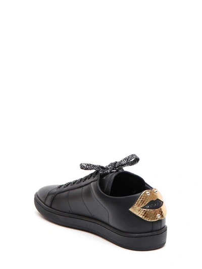 Shop Saint Laurent Signature Court Classic Sneakers In Oro-nero