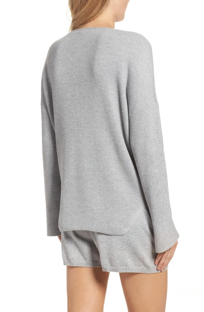 Shop Skin Veronica Lounge Pullover In Heather Grey
