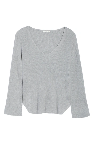 Shop Skin Veronica Lounge Pullover In Heather Grey