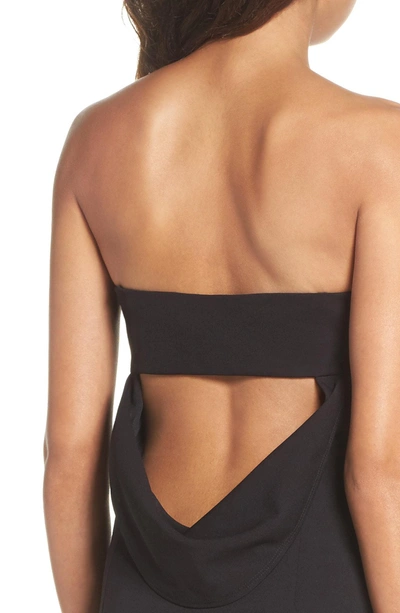 Shop Katie May Mary Kate Strapless Cutout Back Gown In Black