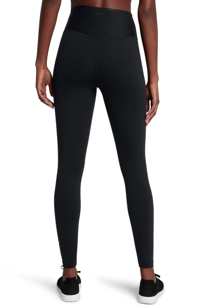 Shop Nike Sculpt Lux Training Tights In Black/ Clear