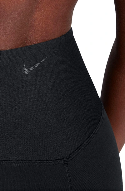 Shop Nike Sculpt Lux Training Tights In Black/ Clear