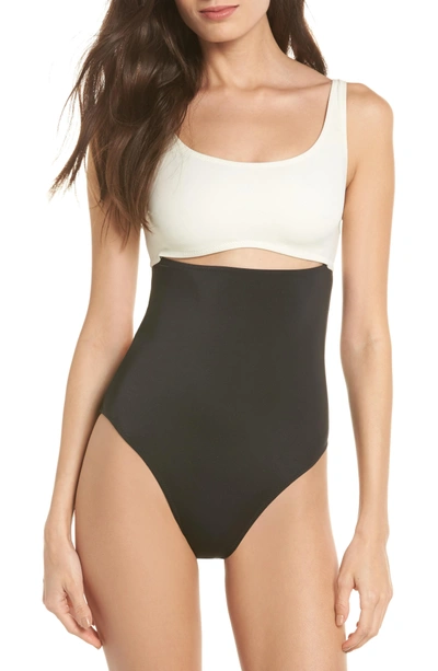 Shop Solid & Striped The Natasha One-piece Swimsuit In Black