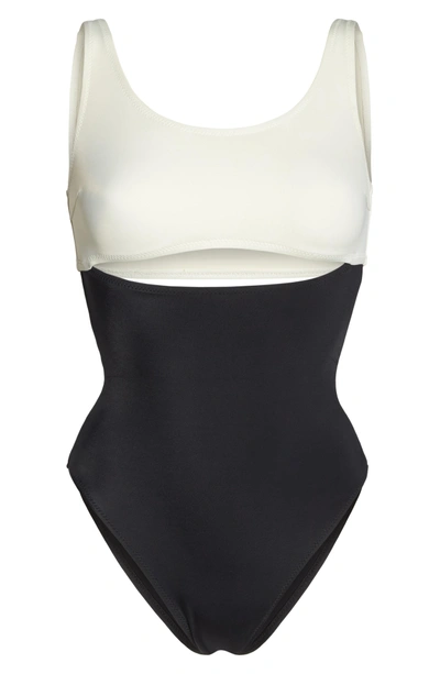 Shop Solid & Striped The Natasha One-piece Swimsuit In Black