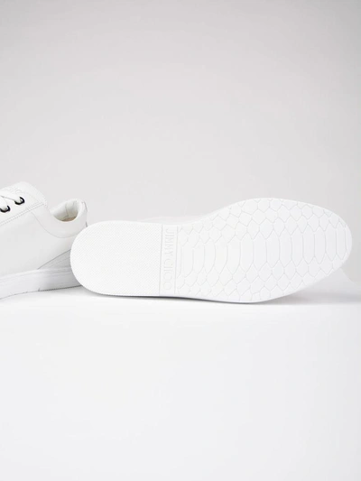 Shop Jimmy Choo Cash Sneakers In Ultra White