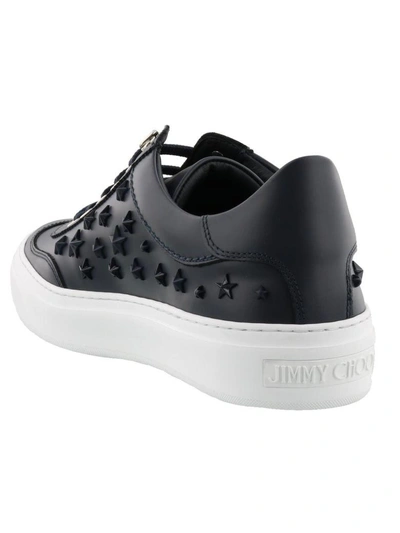 Shop Jimmy Choo Ace Sneaker In Navy