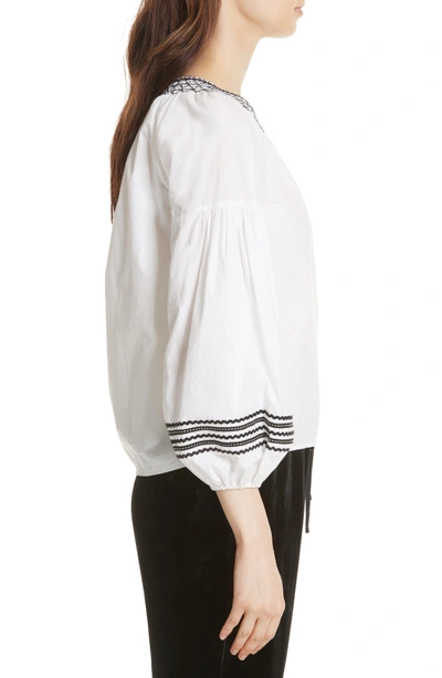 Shop Joie Ghada Peasant Top In Clean White