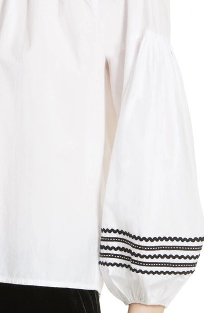 Shop Joie Ghada Peasant Top In Clean White