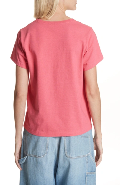 Shop Marc Jacobs Love Graphic Tee In Hot Pink