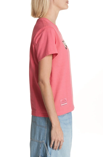 Shop Marc Jacobs Love Graphic Tee In Hot Pink