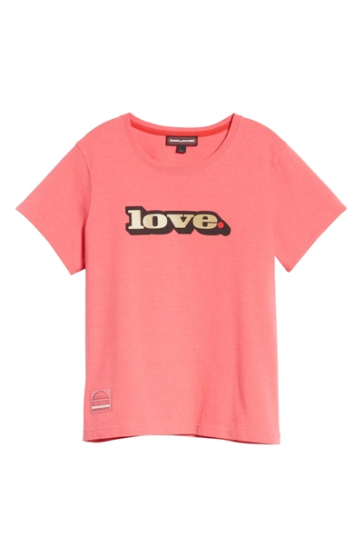 Shop Marc Jacobs Love Graphic Tee In Hot Pink