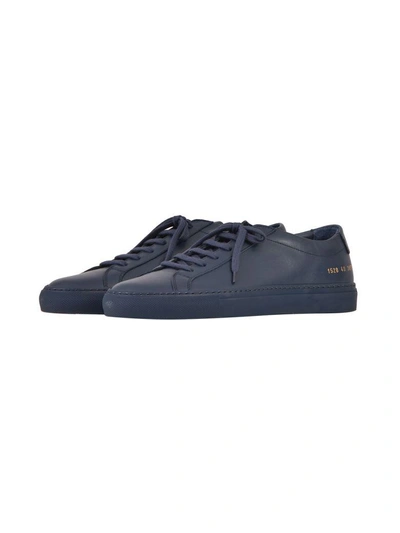 Shop Common Projects Blue Low Top Sneaker