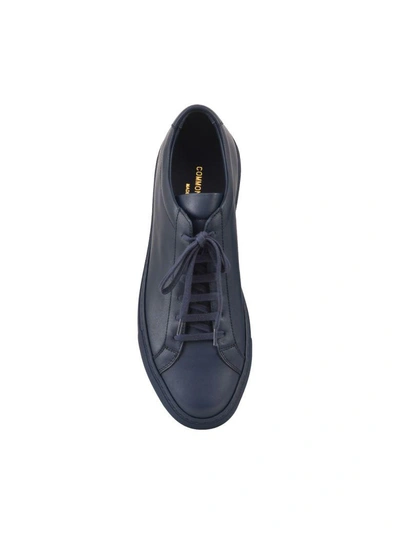 Shop Common Projects Blue Low Top Sneaker