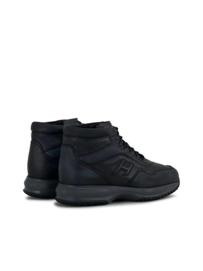 Shop Hogan Interactive New Hi-top Sneakers In Dark Grey