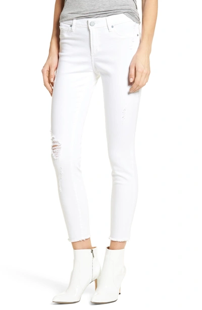 Shop Articles Of Society Carly Distressed Ankle Skinny Jeans In Cannes