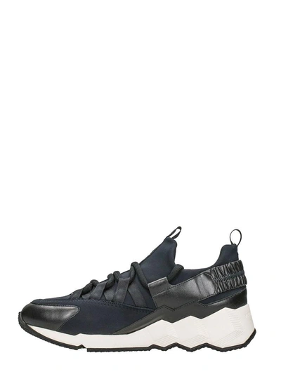 Shop Pierre Hardy Treck Comet Black Leather Sneakers
