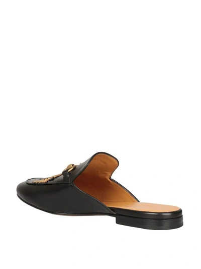 Shop Gucci Kings Embroidered Horsebit Backless Loafers In Nero