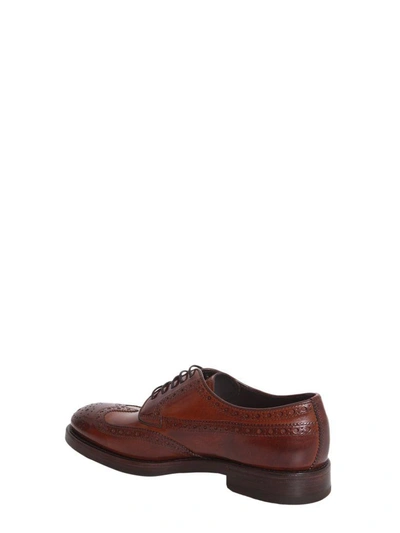Shop Henderson Leather Brogue In Brown