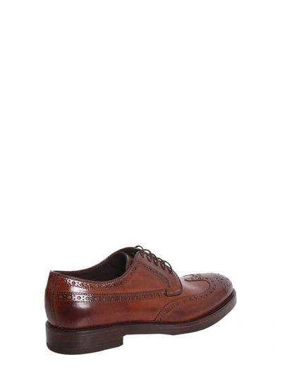 Shop Henderson Leather Brogue In Brown