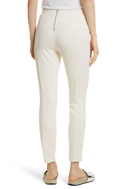 Shop Alexander Wang T French Terry Pintuck Pleat Pants In Ivory