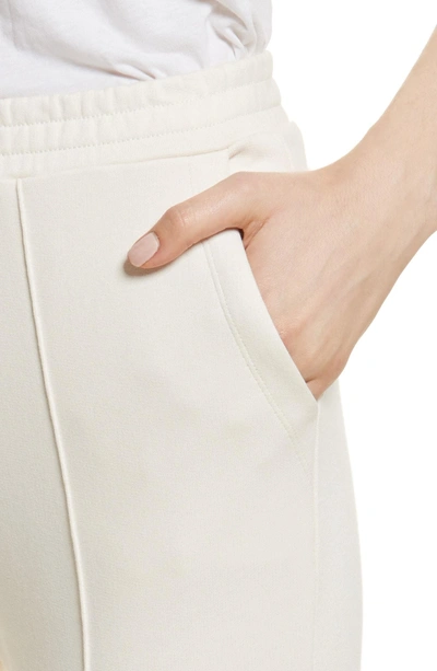 Shop Alexander Wang T French Terry Pintuck Pleat Pants In Ivory