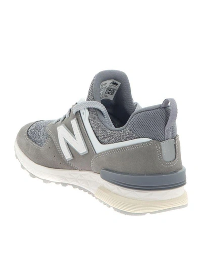 Shop New Balance 574 Sneaker Suede In Gray