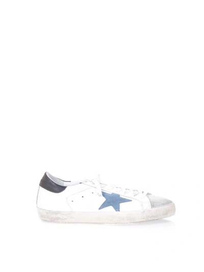 Shop Golden Goose White Leather Superstar Sneakers