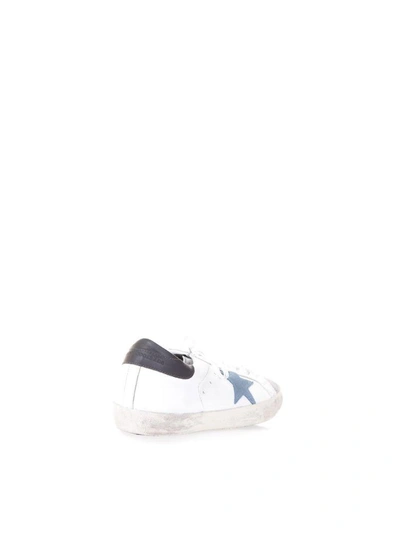 Shop Golden Goose White Leather Superstar Sneakers