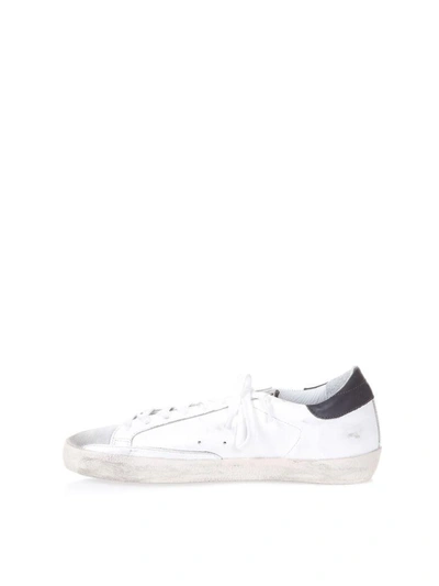 Shop Golden Goose White Leather Superstar Sneakers