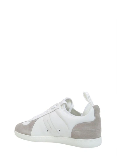 Shop Dior Leather Sneakers In Bianco