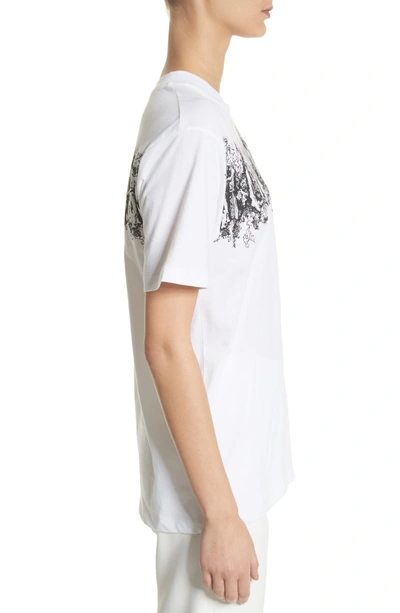 Shop Off-white Natural Woman Oversize Tee In White Black