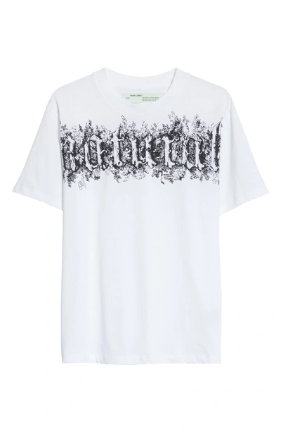 Shop Off-white Natural Woman Oversize Tee In White Black