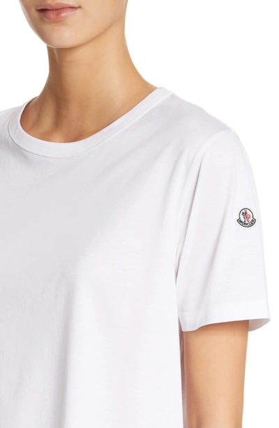 Shop Moncler Cotton Tee In White