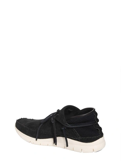 Shop Visvim Ute Loafers With Running Sole In Nero